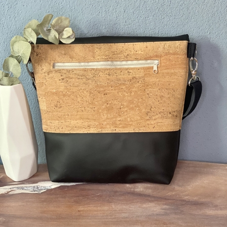 Tasche FoldOver mit Kork, Umhängetasche, Korktasche