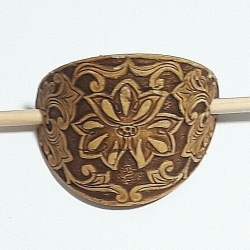 Handgearbeitete Birkenrinden-Haarspange, Unikat, neu