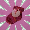 Babysocken ca. 3 Monate, Rottöne multi