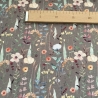 Meterware Jersey Stoff Baumwolljersey Kinder Floral Blumen