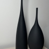 Moderne Vase schwarz Minimalismus Stil Decor Keramik  Ornamente 