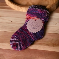 Babysocken ca. 9-12 Monate, lila multi