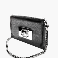 Elegante Kaviarleder Schultertasche ELOISE (158-3) 