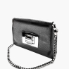 Elegante Kaviarleder Schultertasche ELOISE (158-3) 