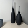 Moderne Vase schwarz Minimalismus Stil Decor Keramik  Ornamente 