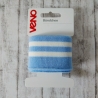 Bündchen 4,5 x 130 cm hellblau/weiß