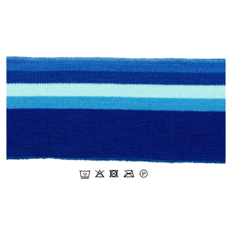 Bündchen 4,5 x 130 cm blau/jeans/hellblau