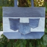 Jeans Upcycling Shopper | Einkaufstasche | Unikat | Innentasche