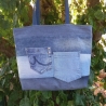 Jeans Upcycling Shopper | Einkaufstasche | Unikat | Innentasche
