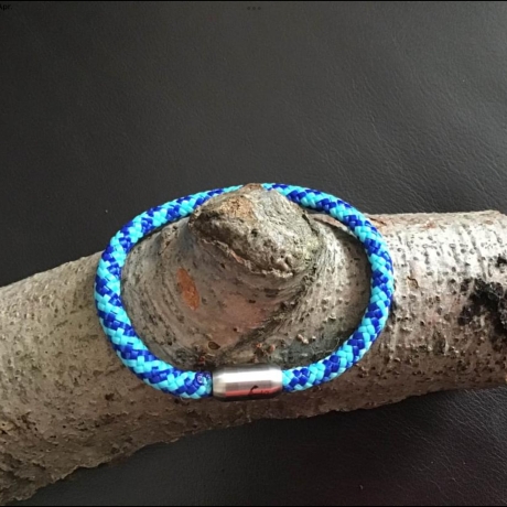 Maritimes Segelseilarmband mit Edelstahlmagnetverschluß