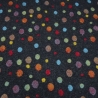 Stoff Musterwalk Kochwolle Boppel Jacquard Anthrazit Bunt 