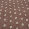 Stoff Musterwalk Walkloden Kochwolle Punkte altrosa wollweiß