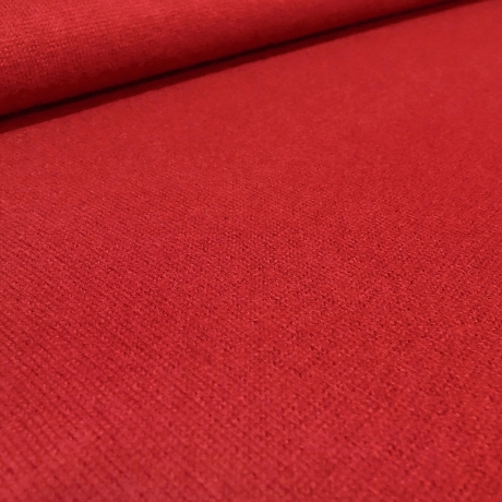 Stoff Ital. 100% Merinowolle uni rot Merinostrick Kleiderstoff