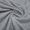 Stoff Strickstoff Merino Merinostrick Wolle uni hellgrau melange