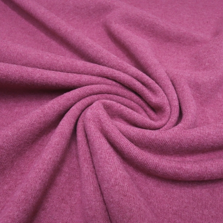 Stoff Strickstoff 100% Merino Merinostrick Wolle uni fuchsia