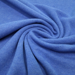 Stoff Ital. Strickstoff aus 100% Merinowolle uni blau melange