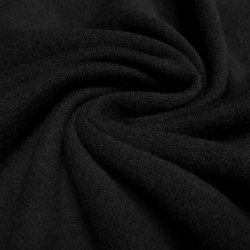 Stoff Strickstoff Merino Merinostrick Wolle uni schwarz
