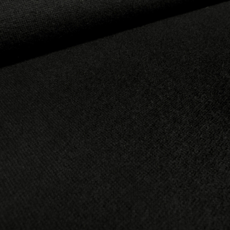 Stoff Strickstoff Merino Merinostrick Wolle uni schwarz