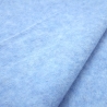Stoff dicker Merino Strickstoff Flausch Doubleface Wolle blau