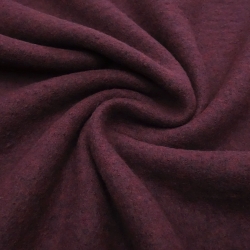 Stoff Premium Merino Strickstoff Weinrot Bordeaux Melange