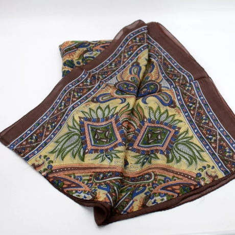 Damen-Seiden-Schal Paisley-Design, 160x50 cm, neu, bunt