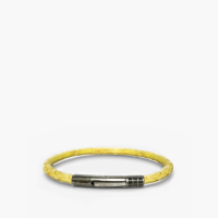 Armband aus nachhaltig gegerbtem Fischleder (Lime 018)   