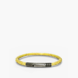 Armband aus nachhaltig gegerbtem Fischleder (Lime 018)   