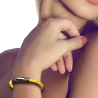 Armband aus nachhaltig gegerbtem Fischleder (Lime 018)   