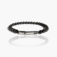 Onyx-Perlen Armband (048)