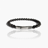 Onyx-Perlen Armband (048)