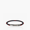 Handbemaltes Straussenlederarmband (PDot050) 