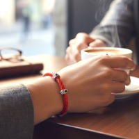 Lederarmband Papaya (M070)