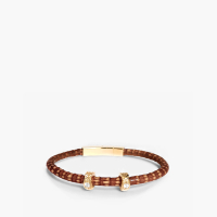 Braunes Echsenlederarmband (m73c)