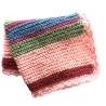 Babypuppendecke gestrickt mit Muschelkante umhäkelt von Hobbyhaus