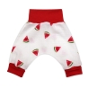 3-tlg Musselin Pumphosen-Set Erstlingsoutfit Wassermelone