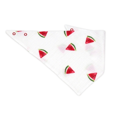 3-tlg Musselin Pumphosen-Set Erstlingsoutfit Wassermelone