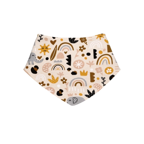 3-tlg Baby-Set Pumphosen-Set Erstlingsoutfit Elefanten beige