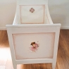 Bett Babybett Kinderbett Puppenbett Baby weiß Vintage restauriert