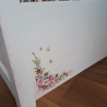 Bett Babybett Kinderbett Puppenbett Baby weiß Vintage restauriert