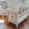 Bett Babybett Kinderbett Puppenbett Baby weiß Vintage restauriert