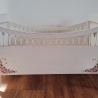 Bett Babybett Kinderbett Puppenbett Baby weiß Vintage restauriert