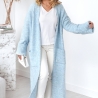 Oversize Strickmantel Strickjacke lang Cardigan Grün S-XL