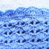 Babydecke in hellblau gehäkelt zum kuscheln von Hobbyhaus