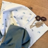 Babydecke Waffel blau
