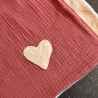 Babydecke Rotes Holz mit Geschenkbox