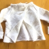 Vintage Babyflügelhemdchen Babyhemdchen weiß aus den 70er Jahren