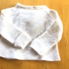 Vintage Babyflügelhemdchen Babyhemdchen weiß aus den 70er Jahren
