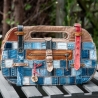 High-End Designertasche - UPCYCLING Jeans-Leder-Tasche
