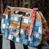 High-End Designertasche - UPCYCLING Jeans-Leder-Tasche