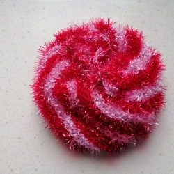 Duschschwamm, Badeschwamm, Peelingschwamm, gestrickt